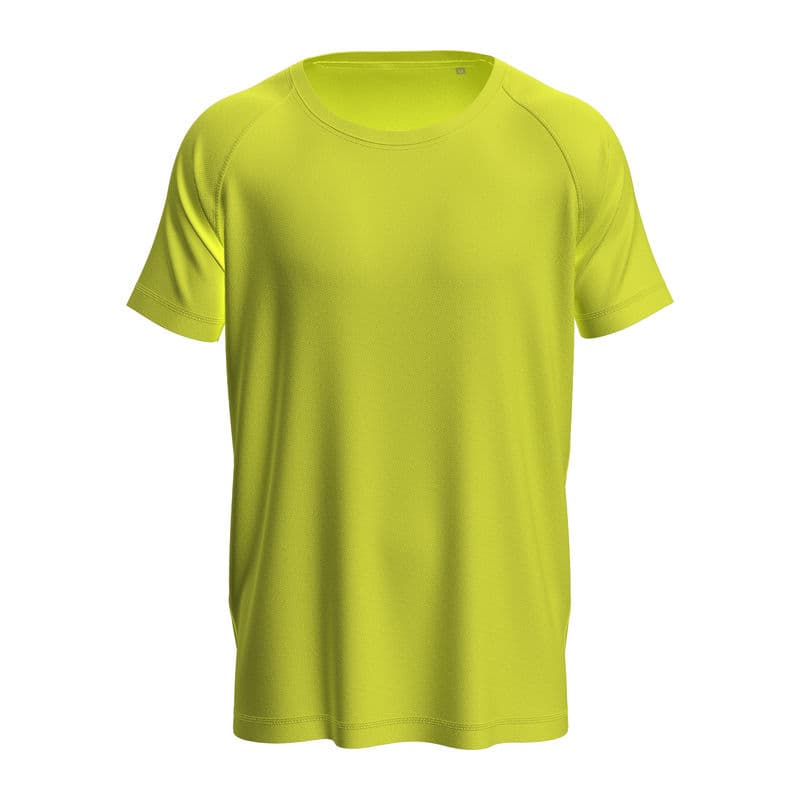 Mesh Raglan Unisex T-shirt coloris Jaune Cyber