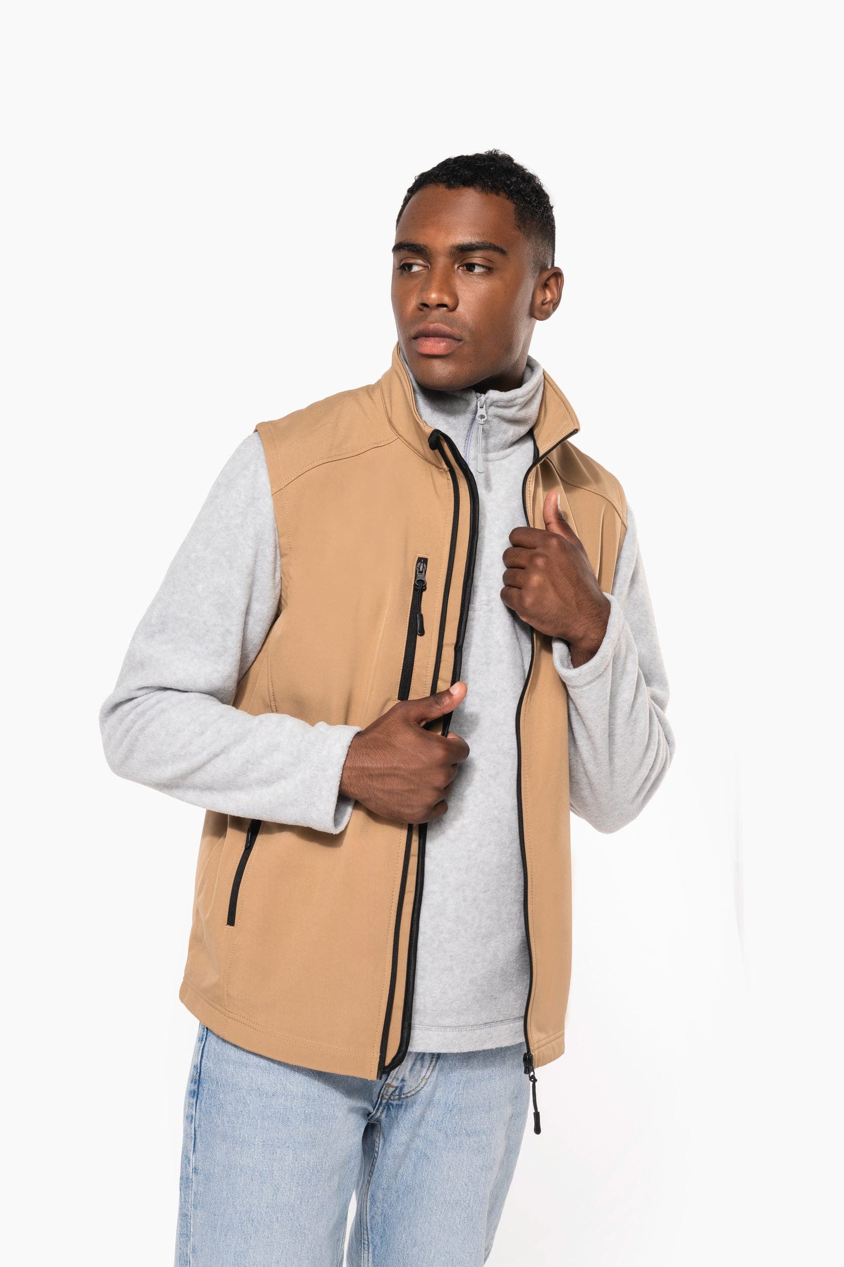 Bodywarmer softshell homme en situation