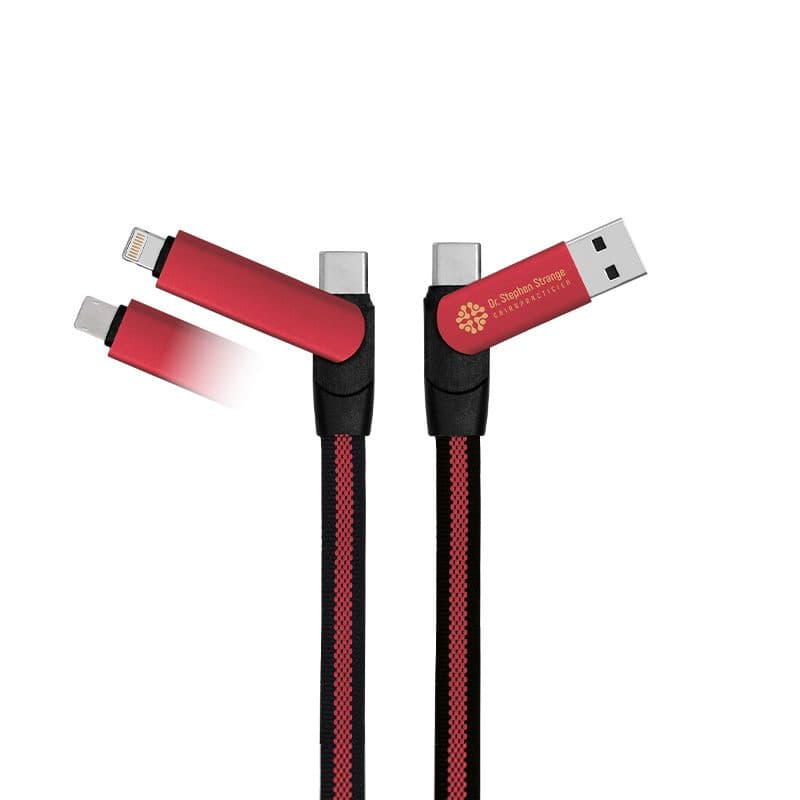 CABLE DE CHARGE RAPIDE ET TRANSFERT  6 EN 1 en situation