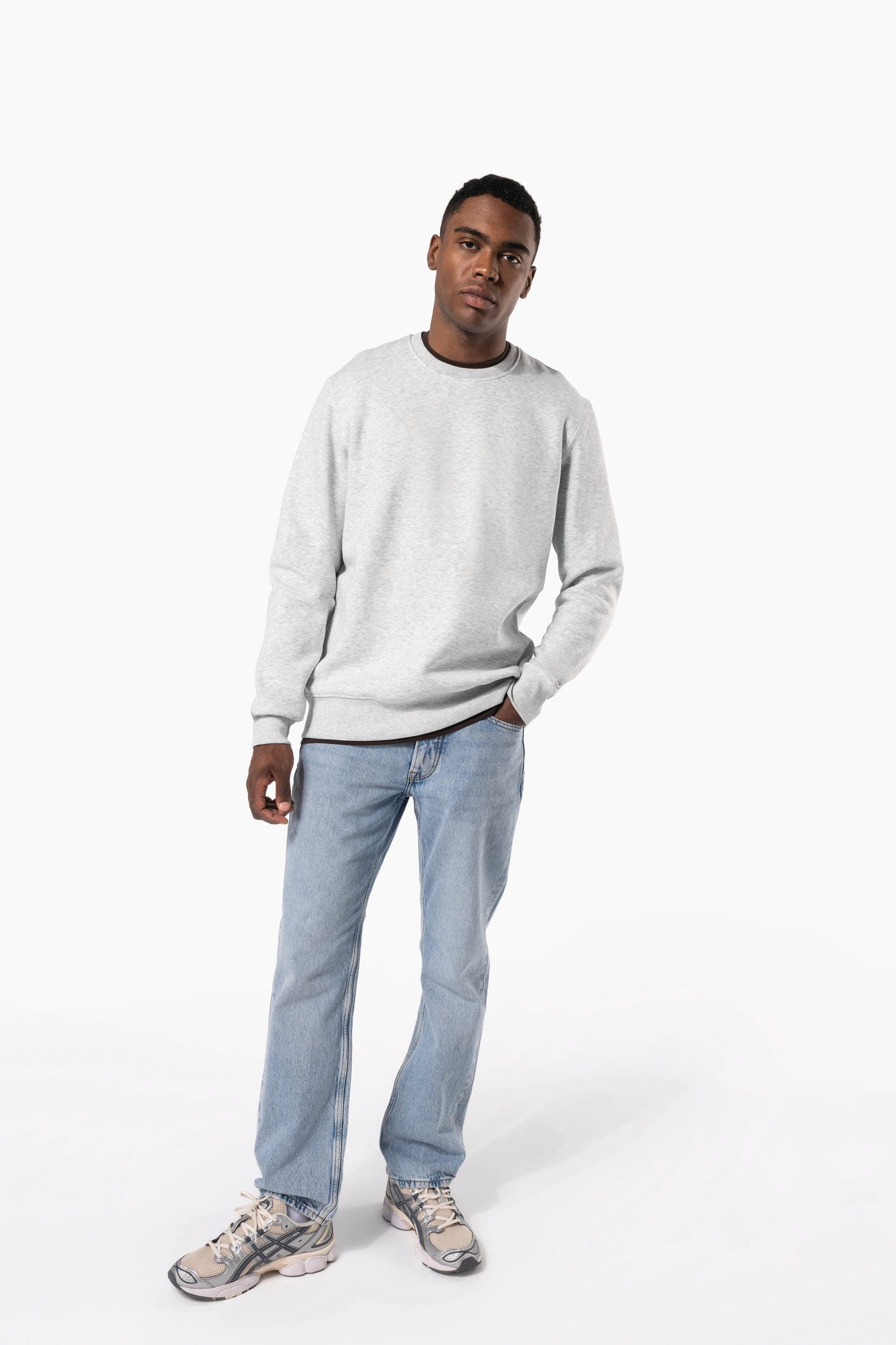 Sweat-shirt col rond homme en situation