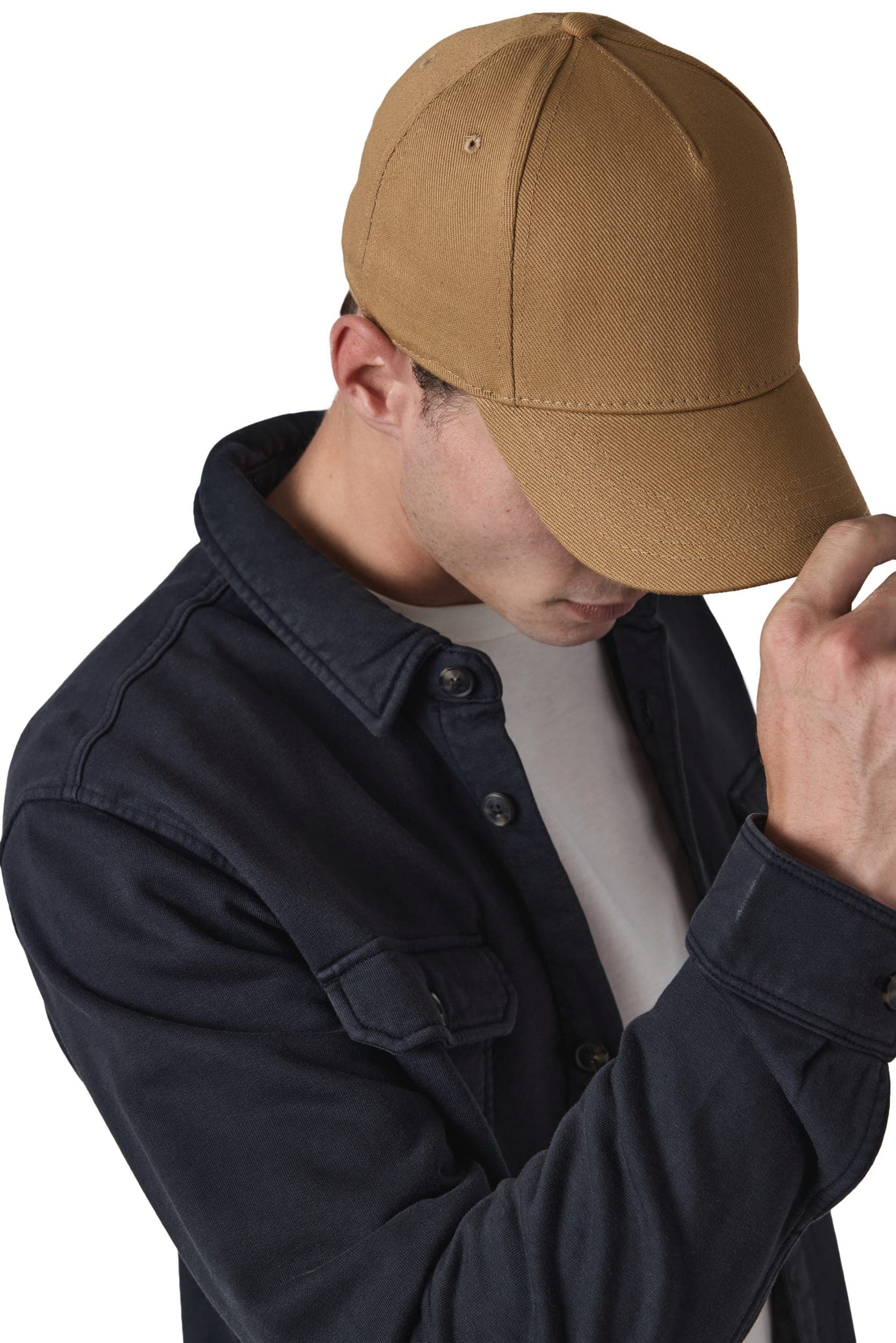 Casquette en coton bio 5 panneaux - K-up Gold Label en situation