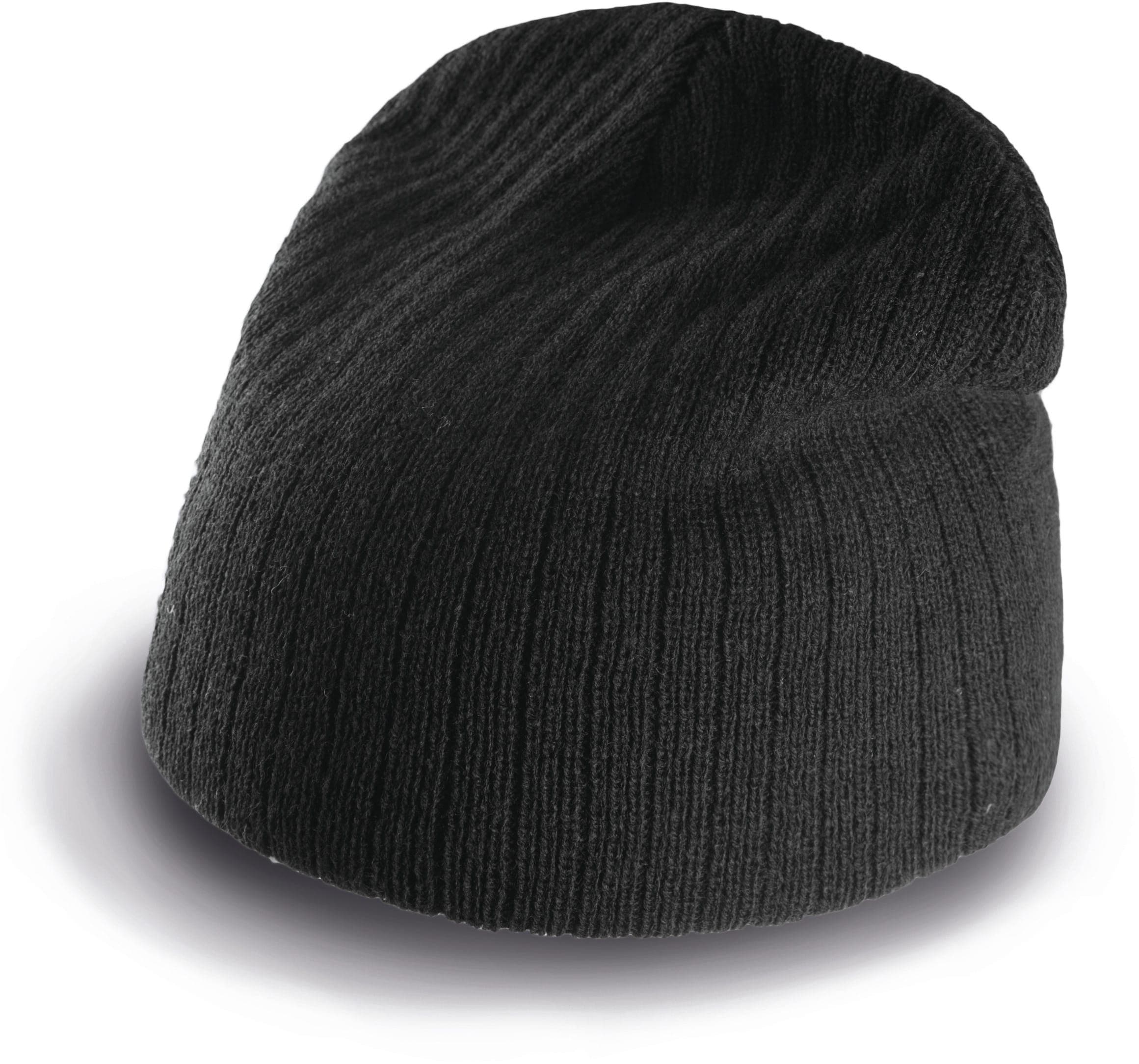 Bonnet tricot côtelé en situation