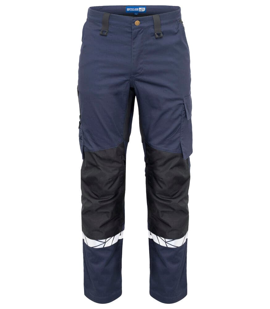 7508 PANTALON STRETCH AVEC POCHES GENOUX coloris Marine / Noir