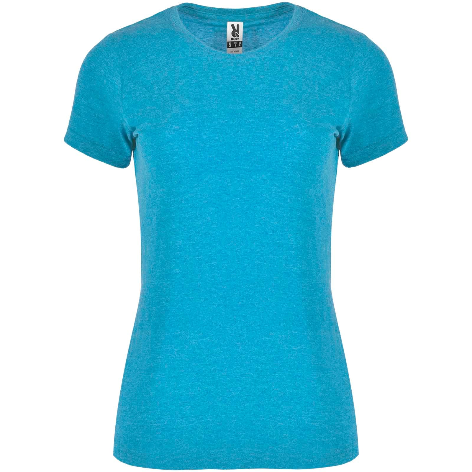 T-shirt de 150 g/m² Fox à manches courtes pour femme coloris Mélange turquoise