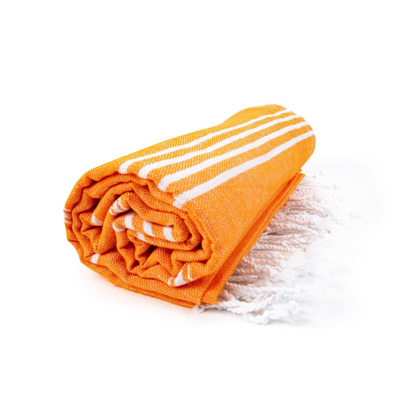 HAMAM SULTAN TOWEL coloris Orange / Blanc