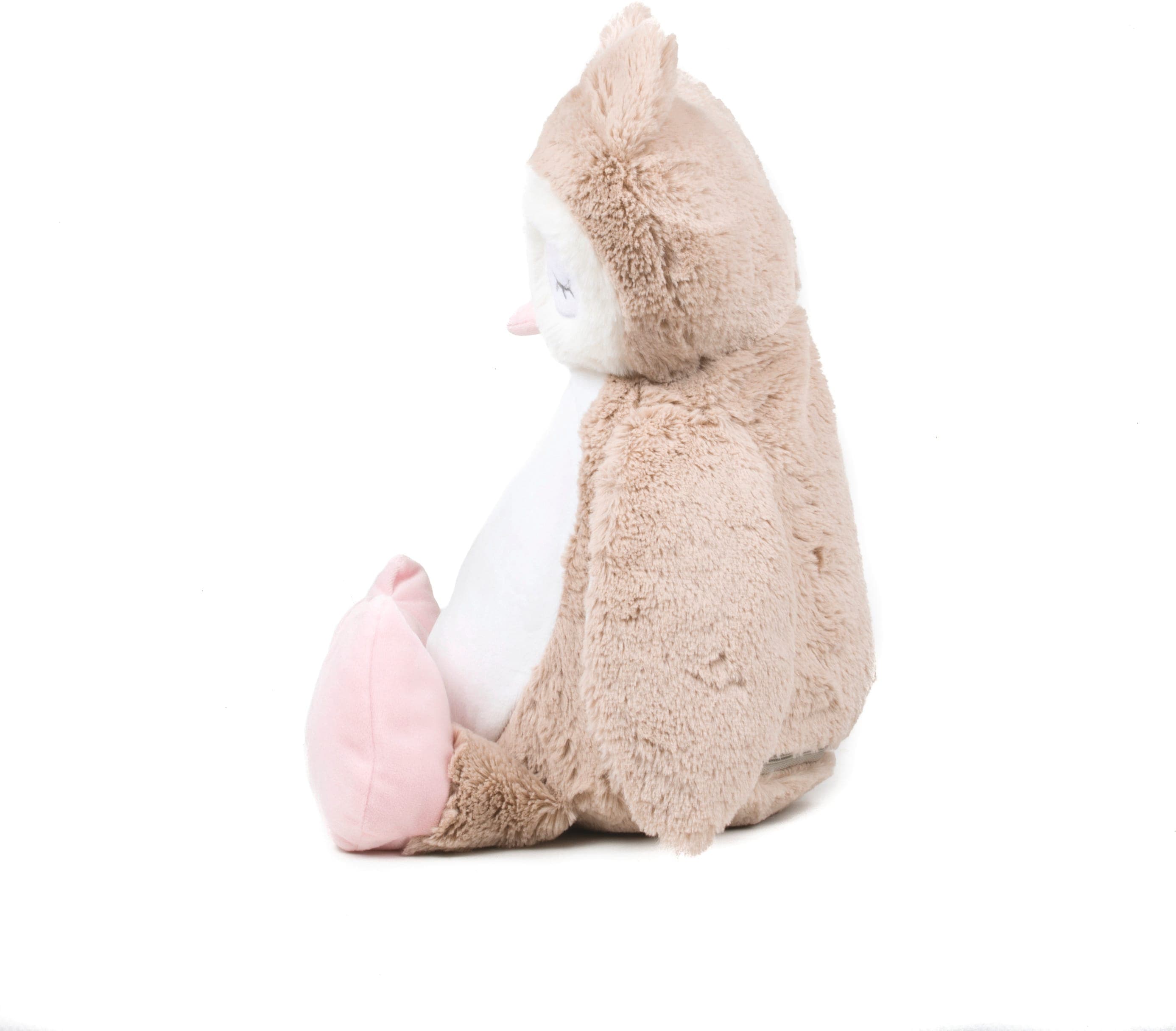 Peluche zippée Chouette en situation