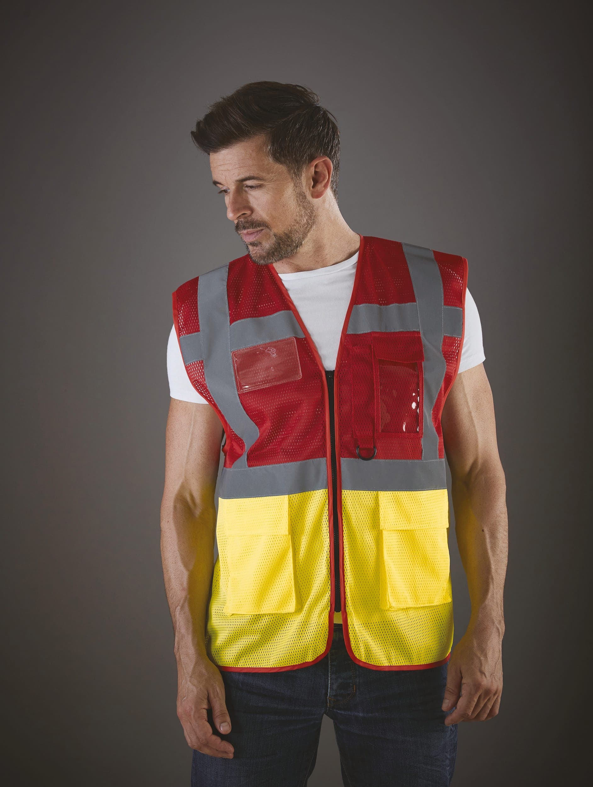 Gilet haute visibilité Top Cool "Management" en situation