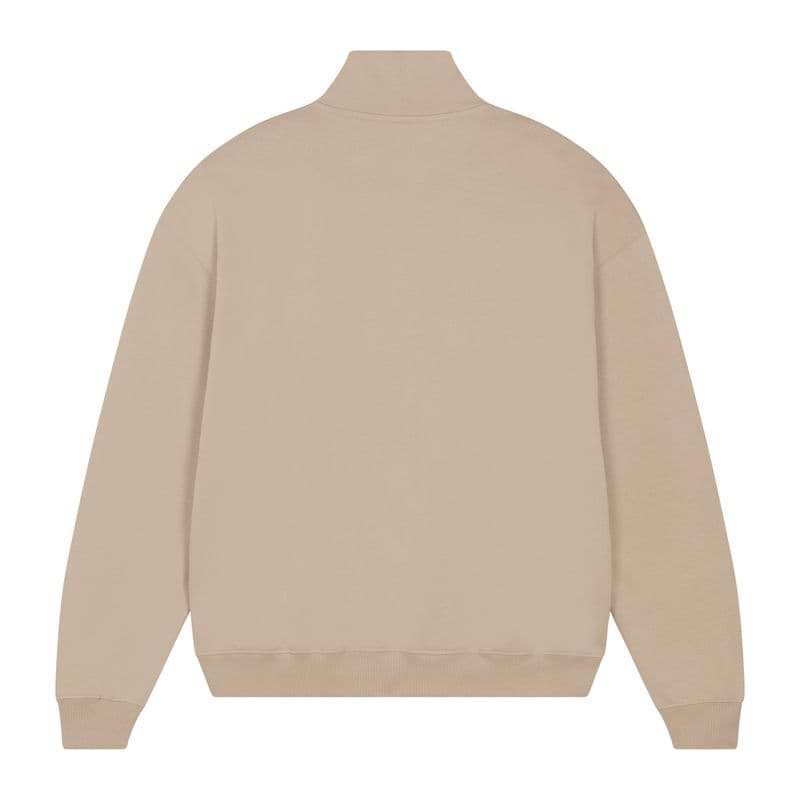 Miller Dry unisex boxy quarter zip sweatshirt coloris Gris poussière désert