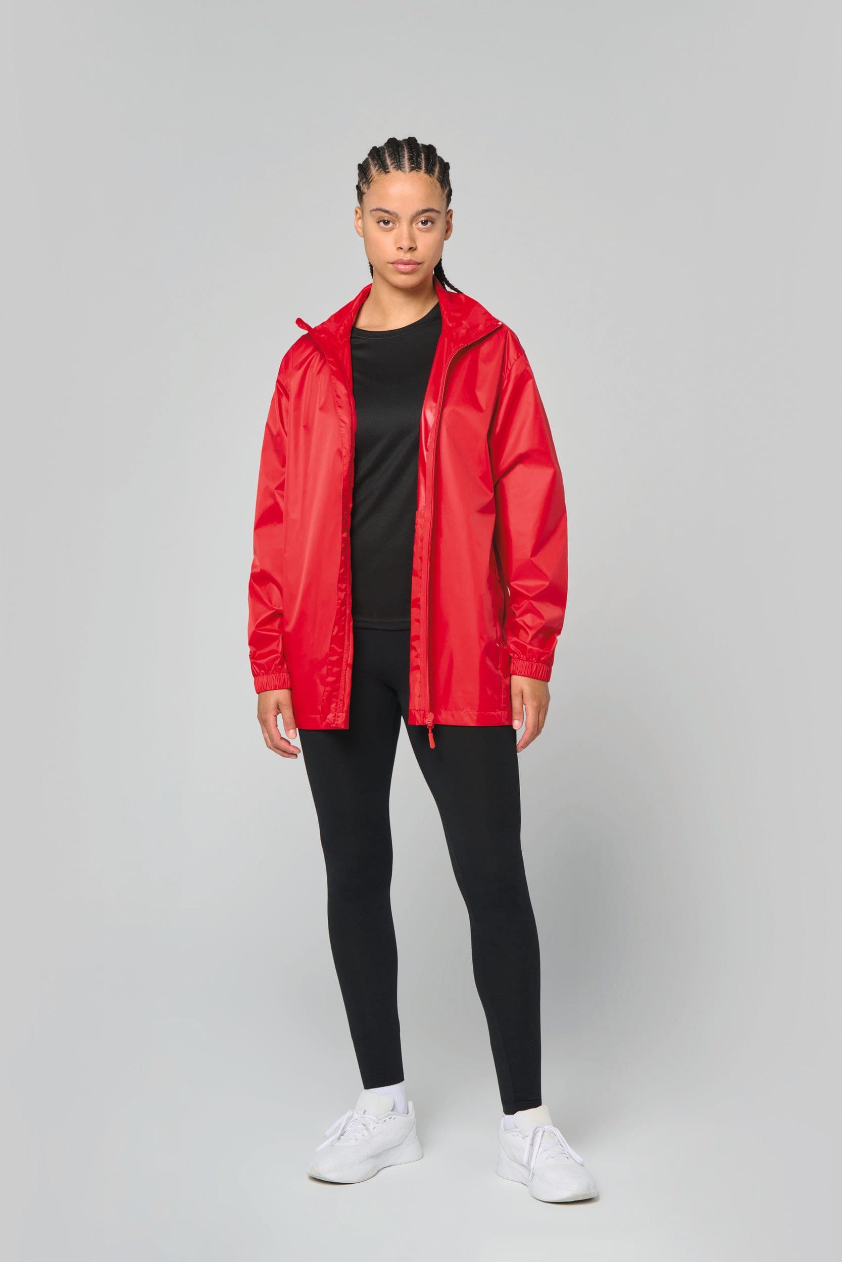 Veste de pluie unisexe en situation