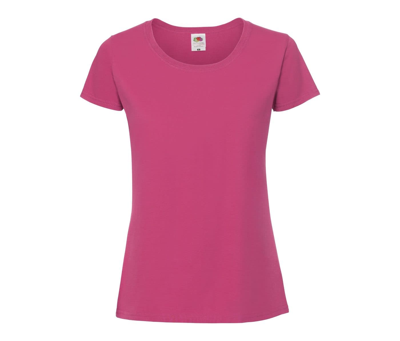 LADIES ICONIC 195 RINGSPUN PREMIUM T coloris Fuchsia