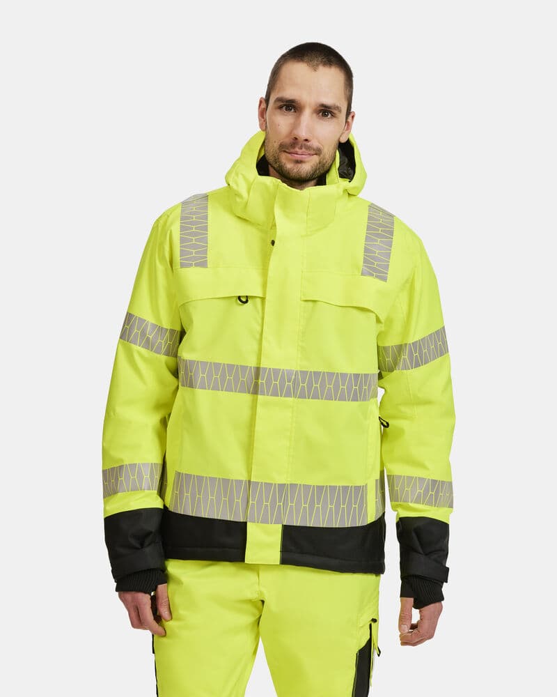 Jobman 2235 Winter Trousers Hi-Vis en situation