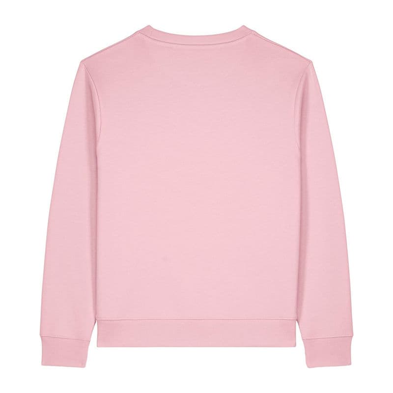 The Stella Thinker femme sweatshirt col rond coloris Rose Cotton