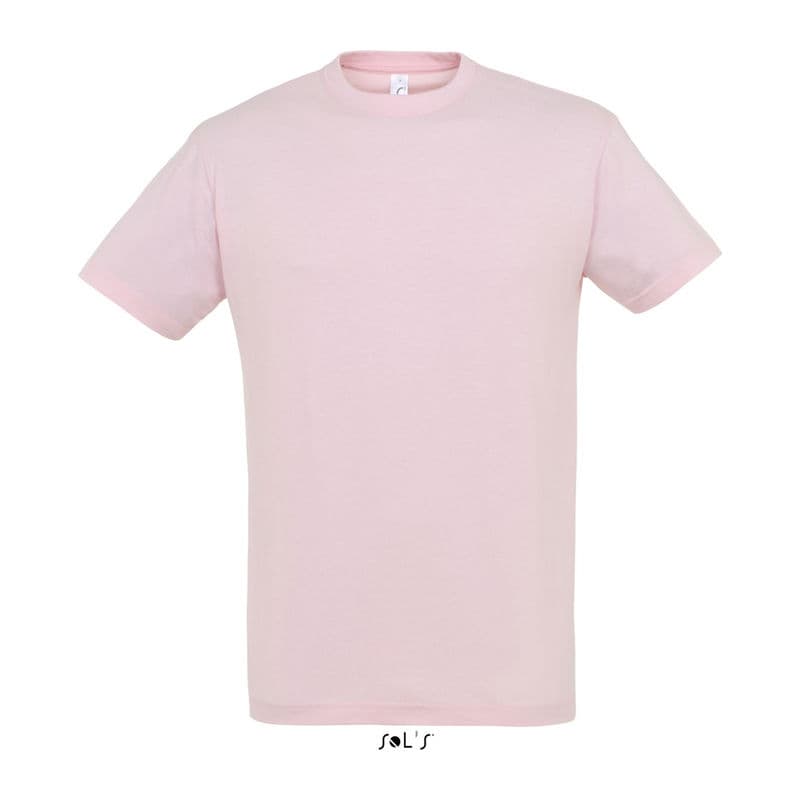 SOL'S REGENT UNISEX ROUND COLLAR T-SHIRT coloris Rose moyen