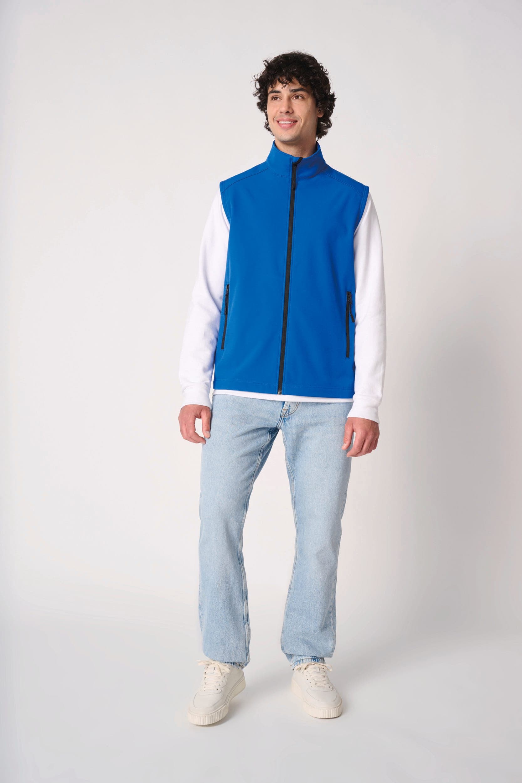 Bodywarmer softshell 2 couches unisexe en situation