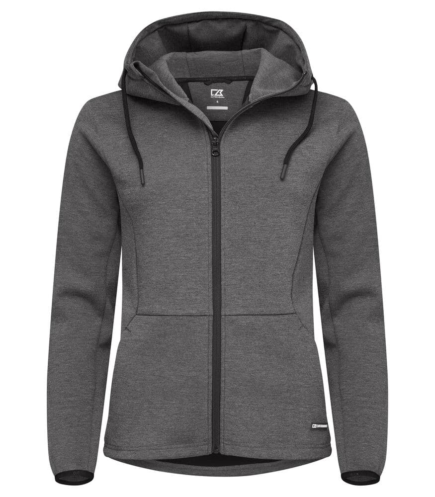 Sweat zippé à capuche Cutter & Buck Pemberton femme coloris Anthracite chiné