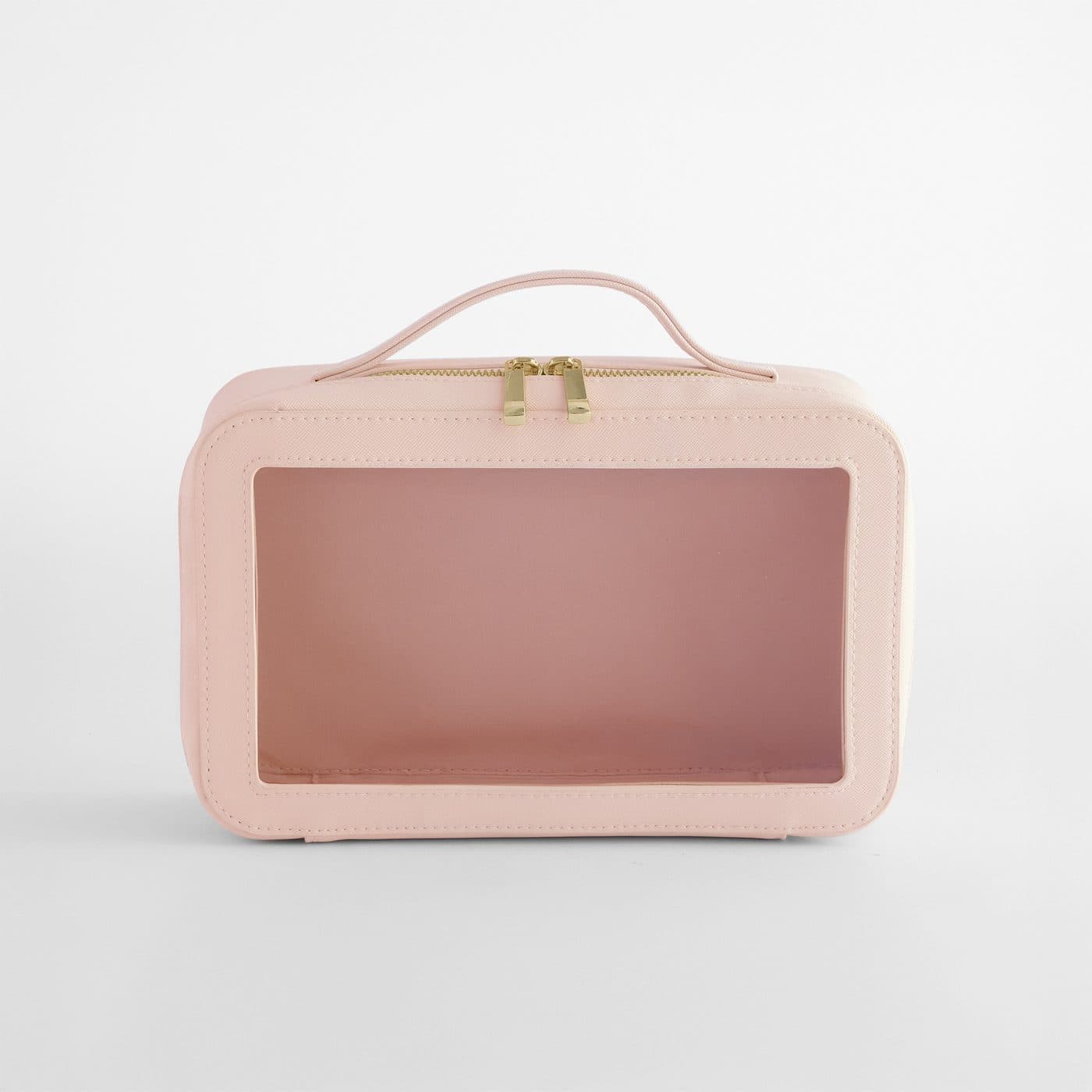 BOUTIQUE CLEAR WINDOW TRAVEL CASE coloris Rose doux