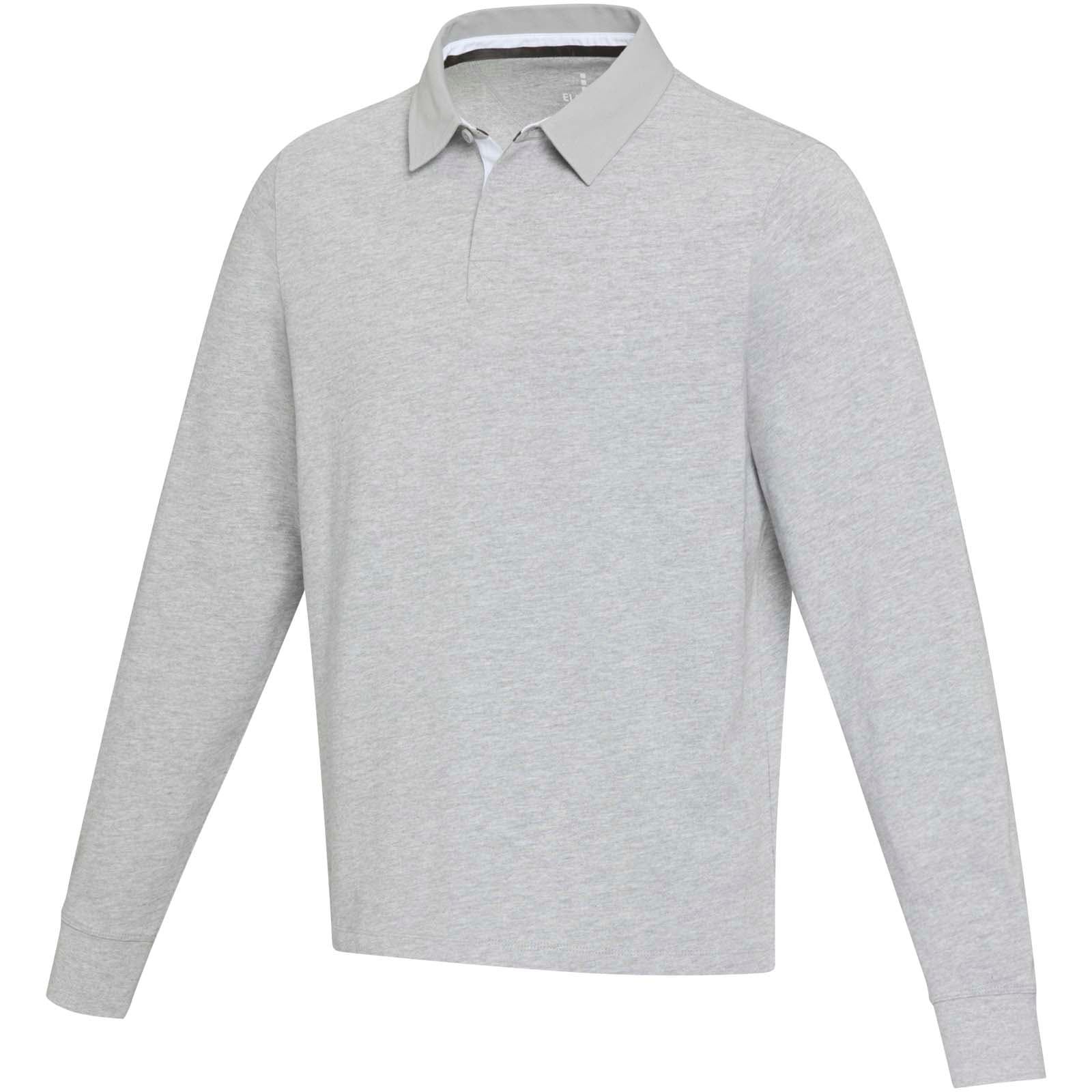Sweatshirt de rugbyen coton organique Clyde unisexe coloris Gris