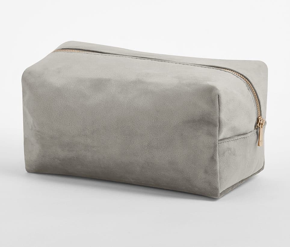 VELVET TOILETRY/ACCESSORY CASE coloris MOONSTONE