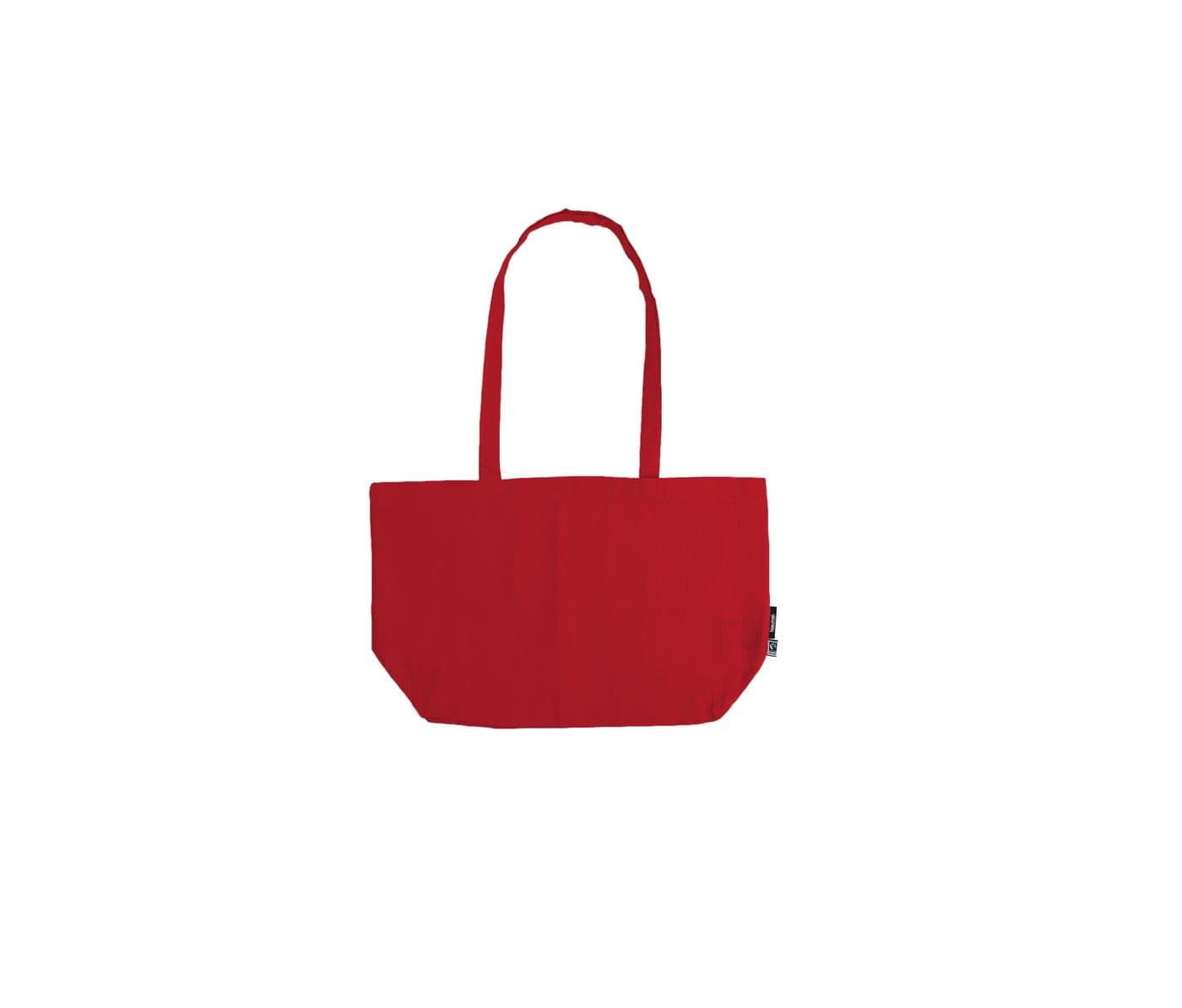 SHOPPING BAG WITH GUSSET coloris Rouge