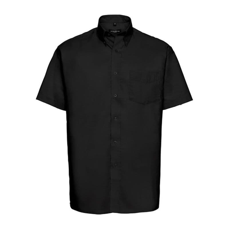 Russell Men’s Short Sleeve Classic Oxford Shirt coloris Noir