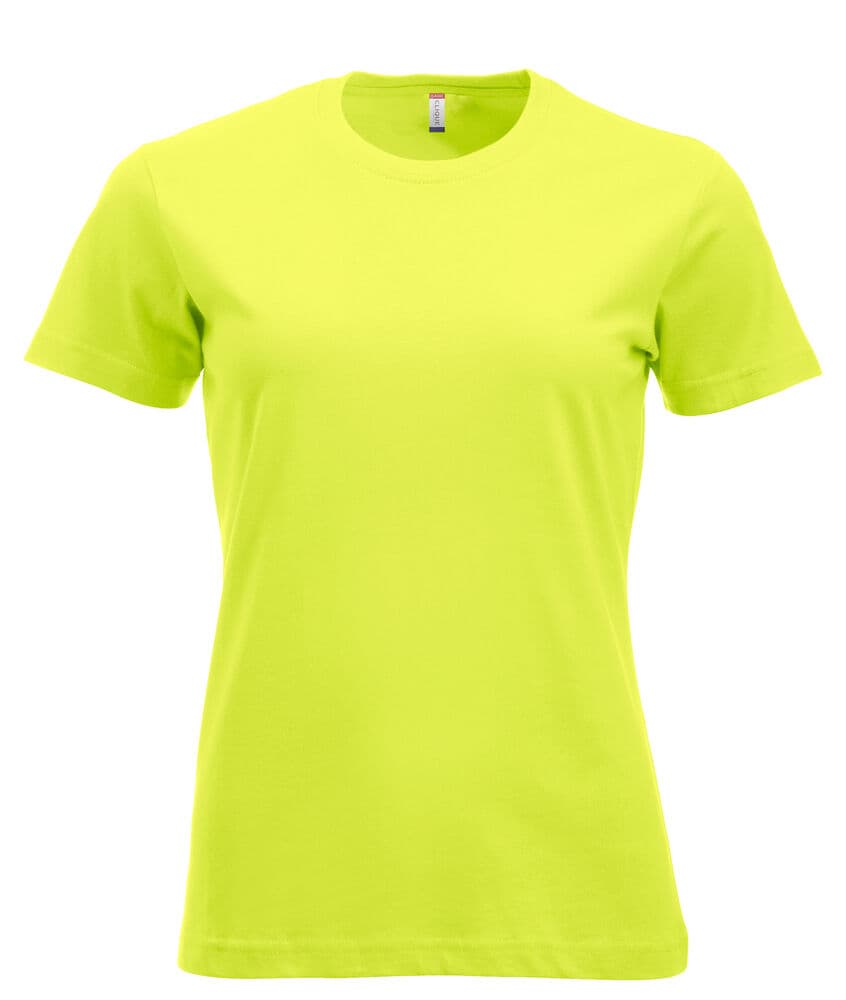 Clique New Classic-T Women coloris Vert haute visibilité