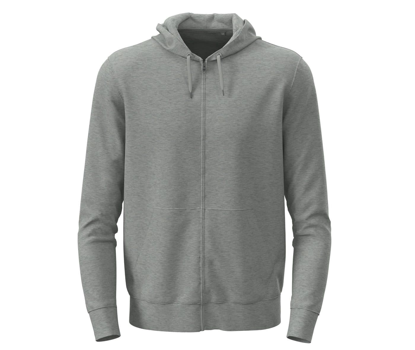 CLASSIC ZIP HOODIE coloris Gris chiné