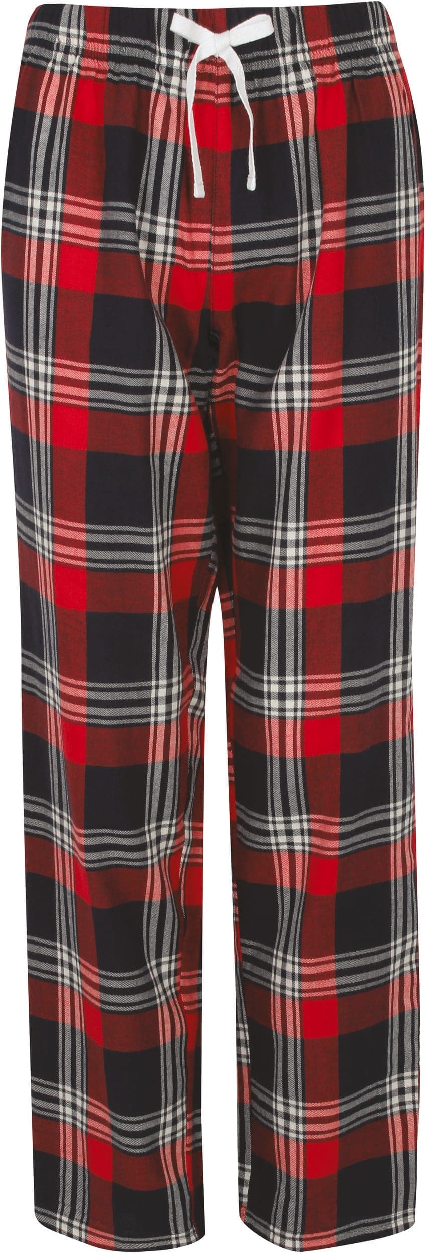 Pantalon femme à motif tartan en situation