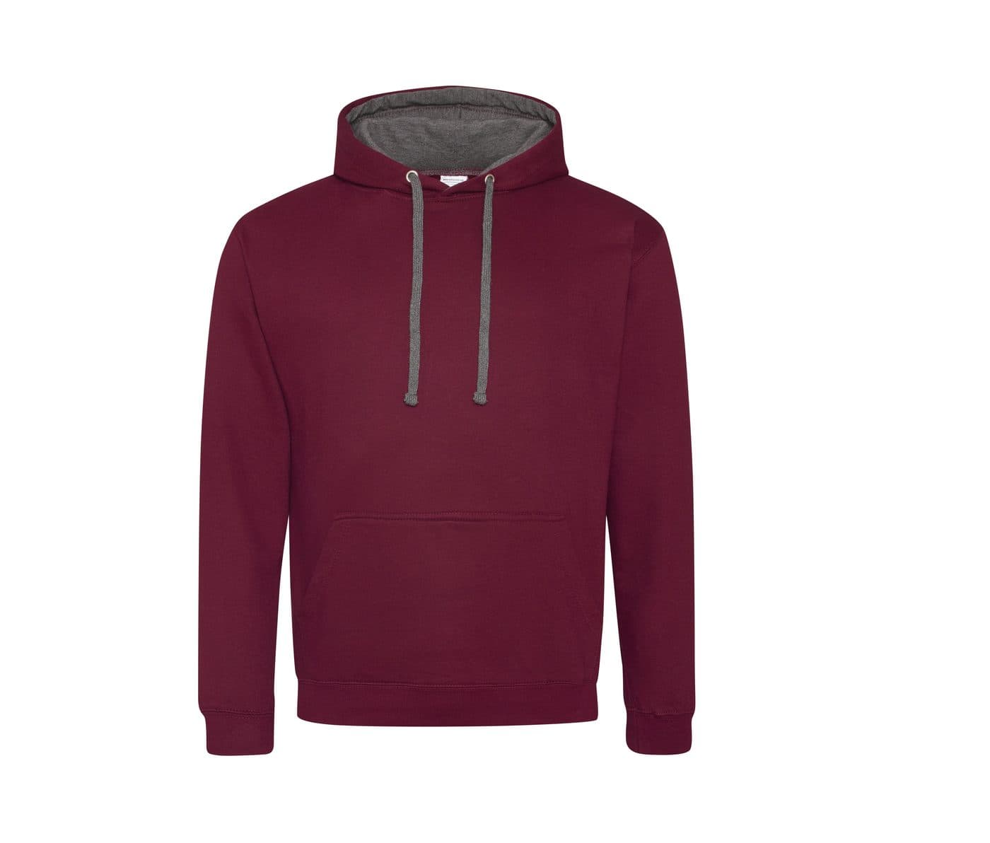 VARSITY HOODIE coloris Bordeaux / Gris charbon