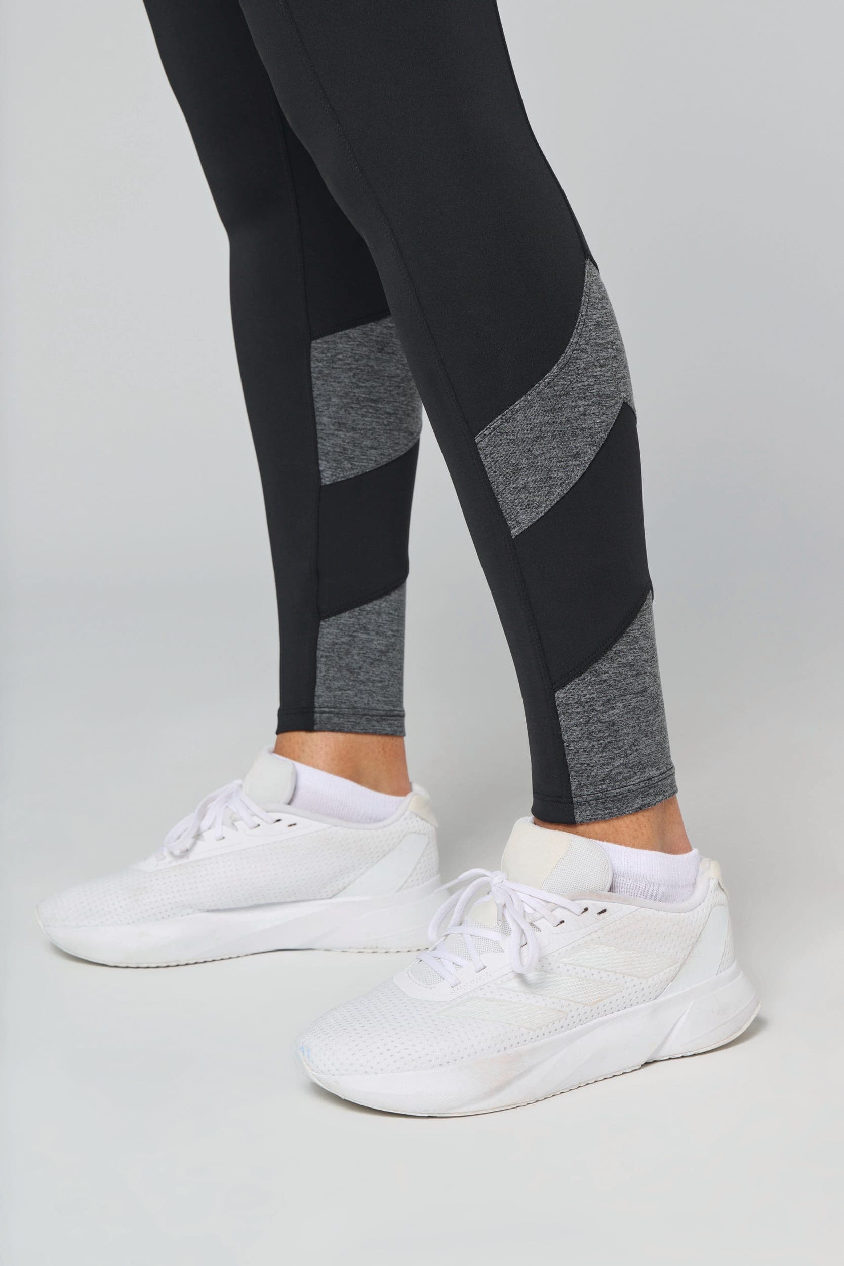 Legging de padel bicolore femme en situation