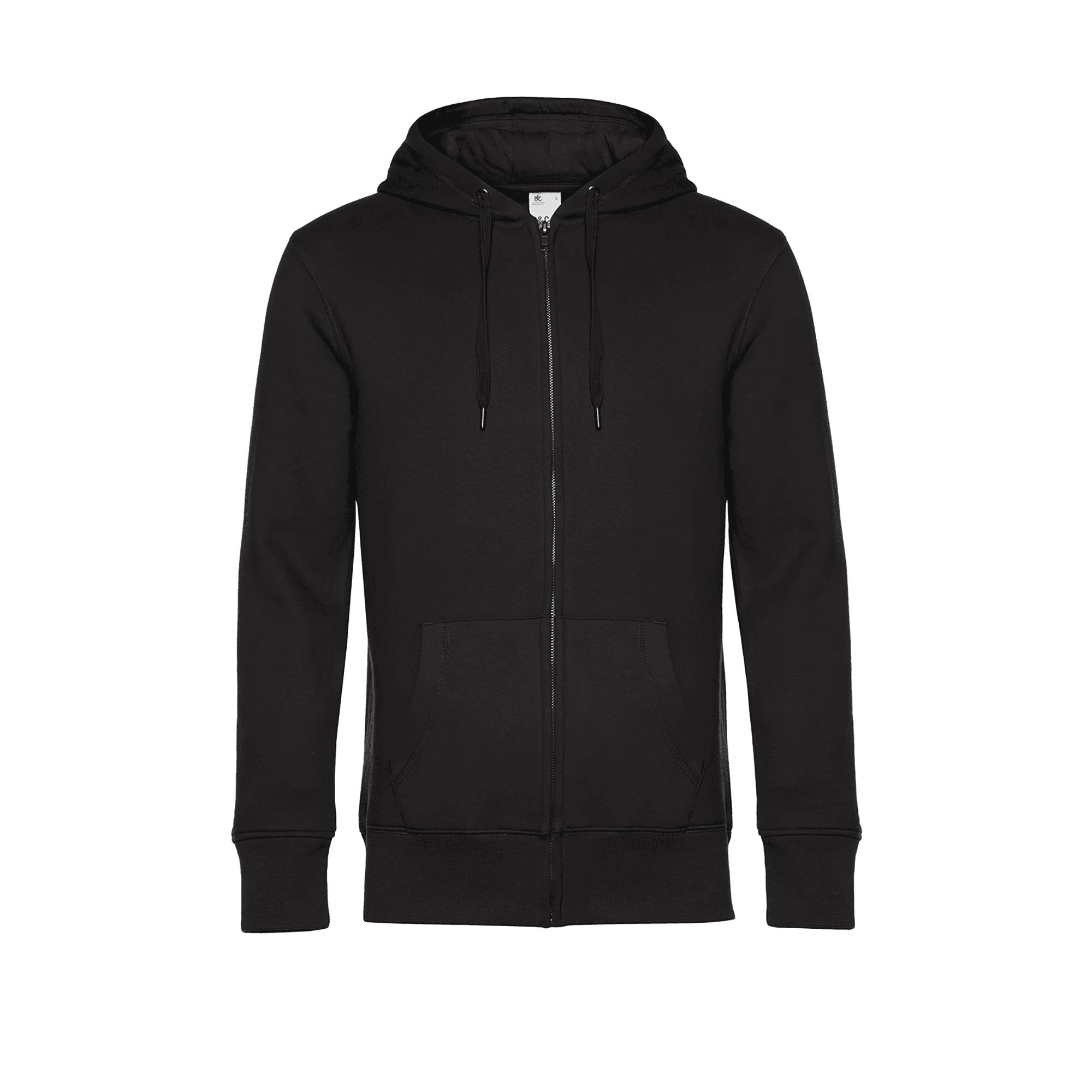 Sweat-shirt capuche zippé KING coloris Noir pur