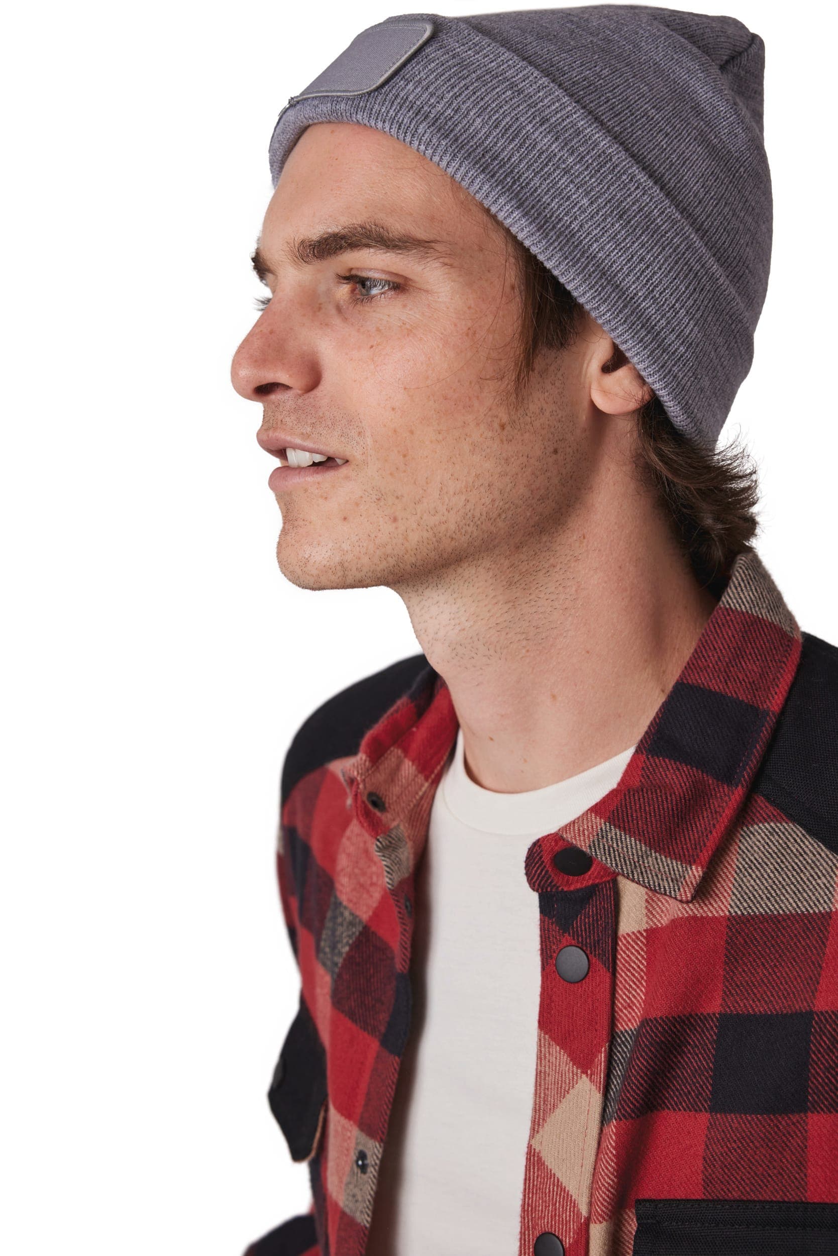 Bonnet recyclé avec patch en situation