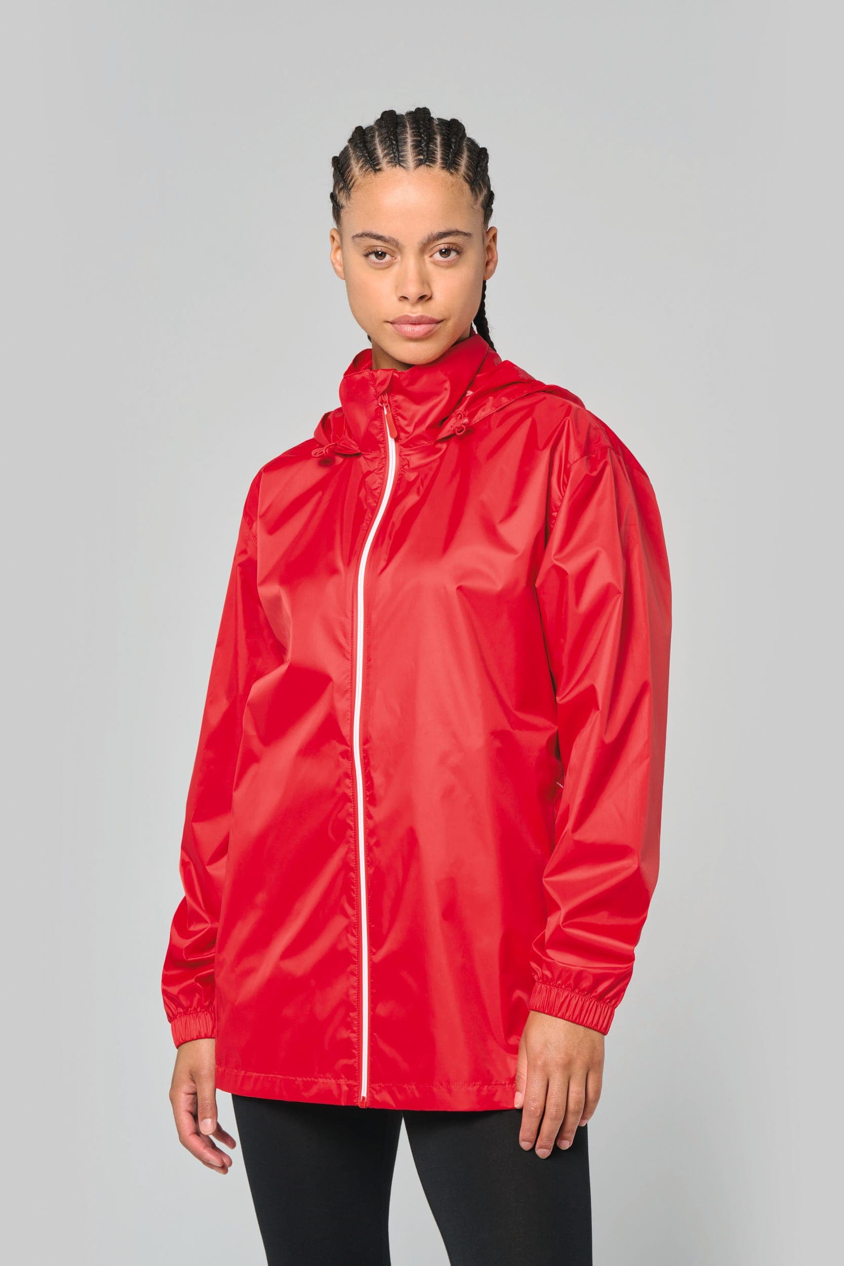 Veste de pluie unisexe en situation