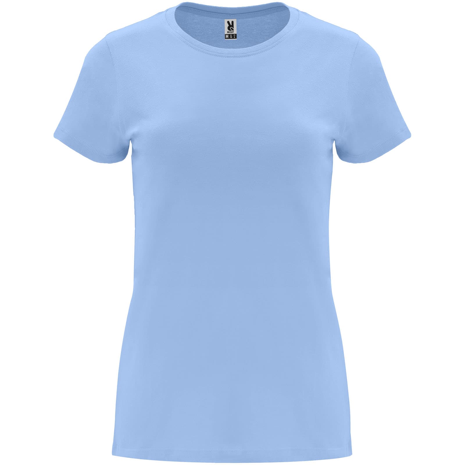 T-shirt de 170 g/m² Capri à manches courtes pour femme coloris Bleu ciel