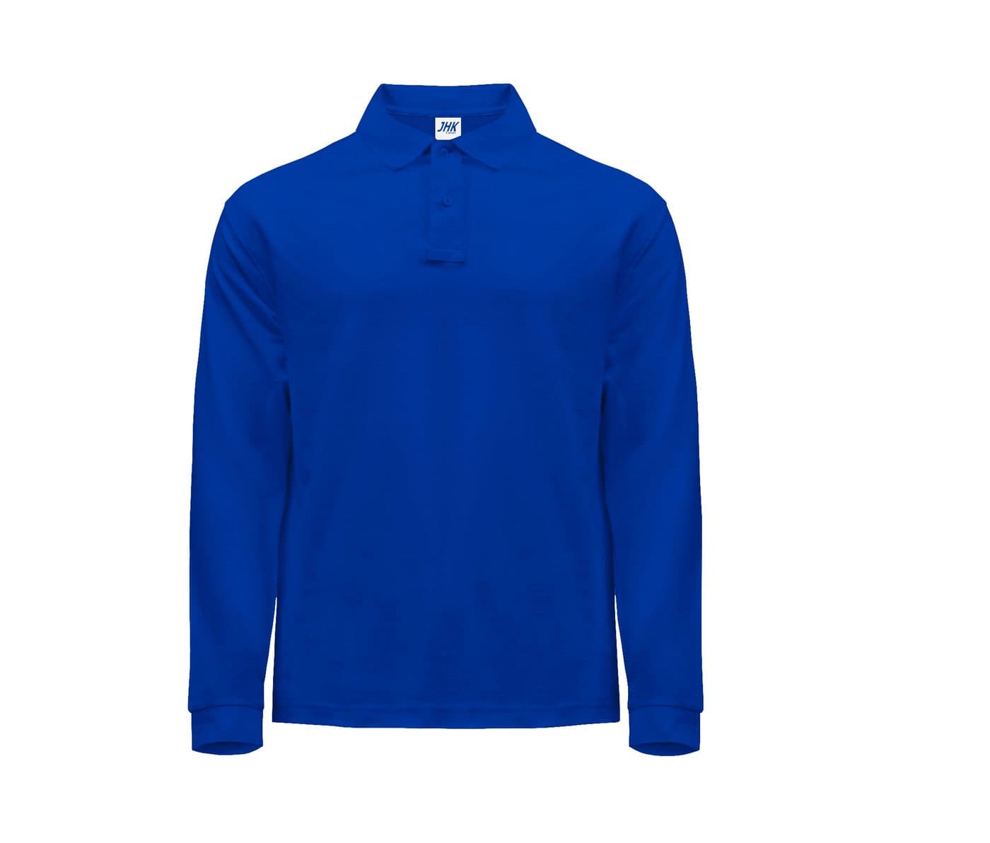 MAN REGULAR LONG SLEEVE POLO coloris Bleu roi