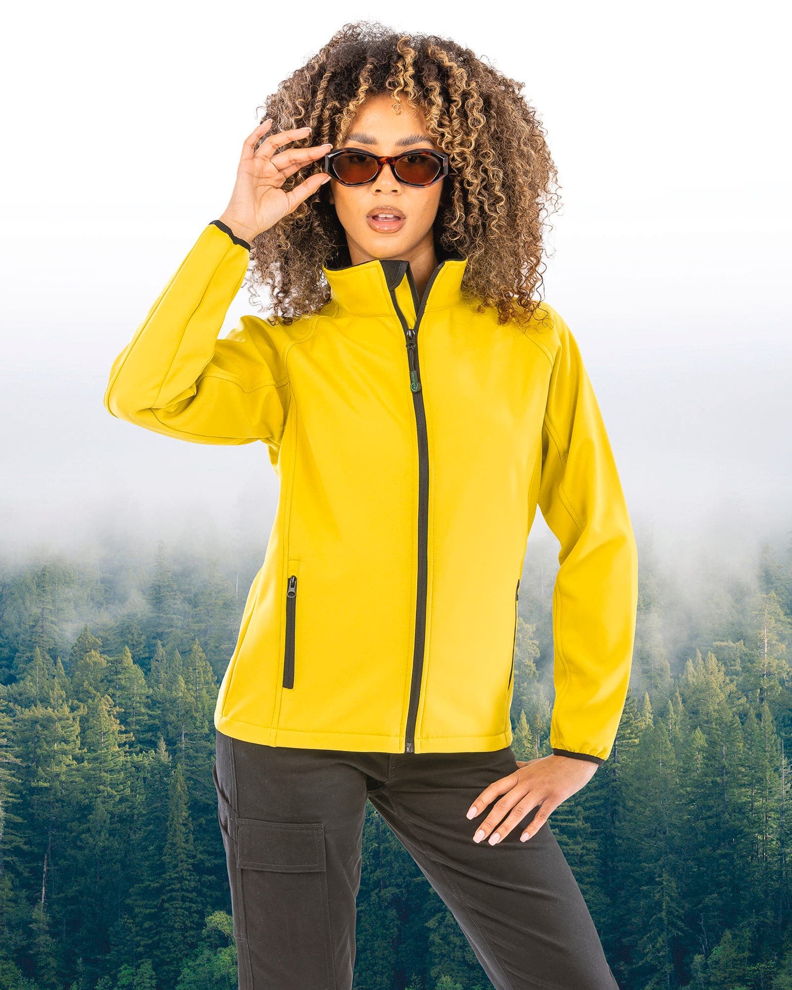 Veste Softshell Femme Printable en situation