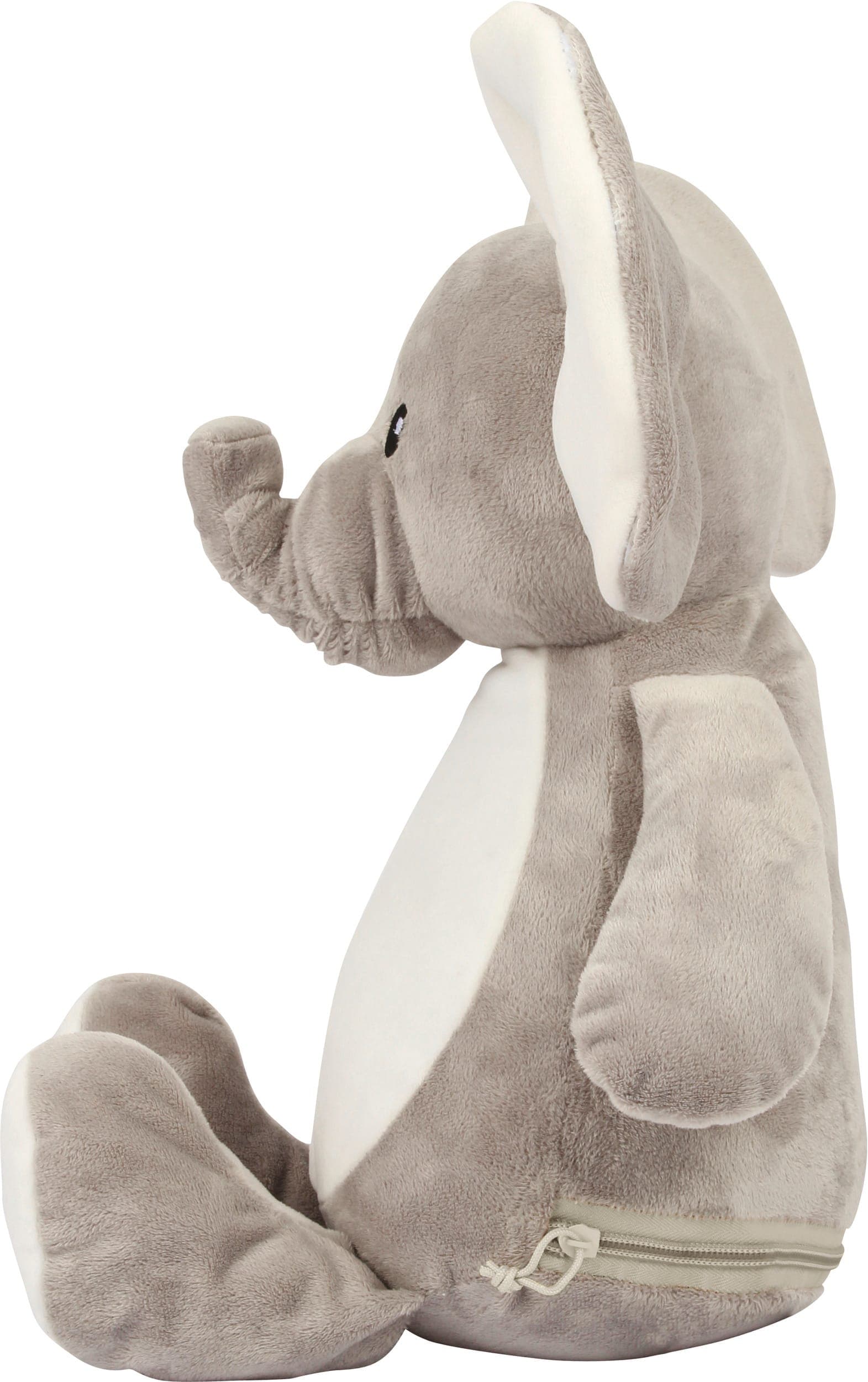 Peluche zippée Éléphant en situation