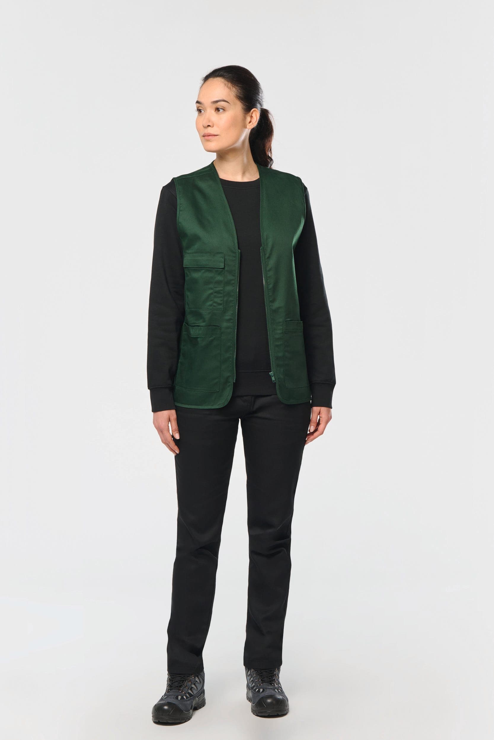 Gilet polycoton multipoches unisexe en situation