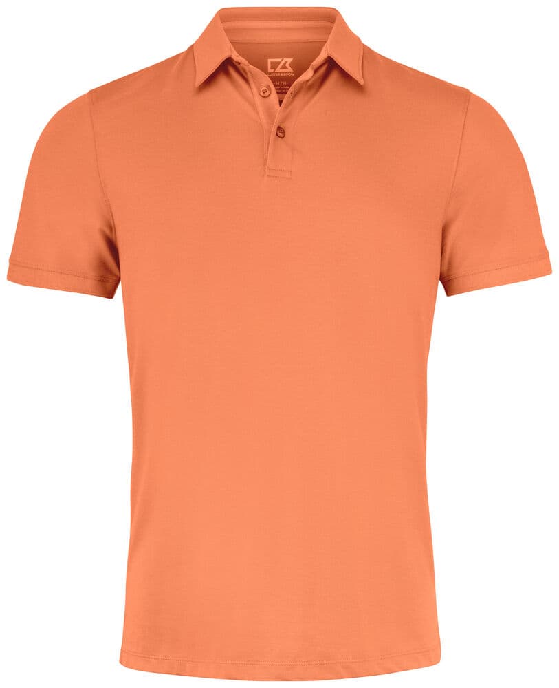Polo Cutter & Buck Oceanside Stretch homme coloris Pêche