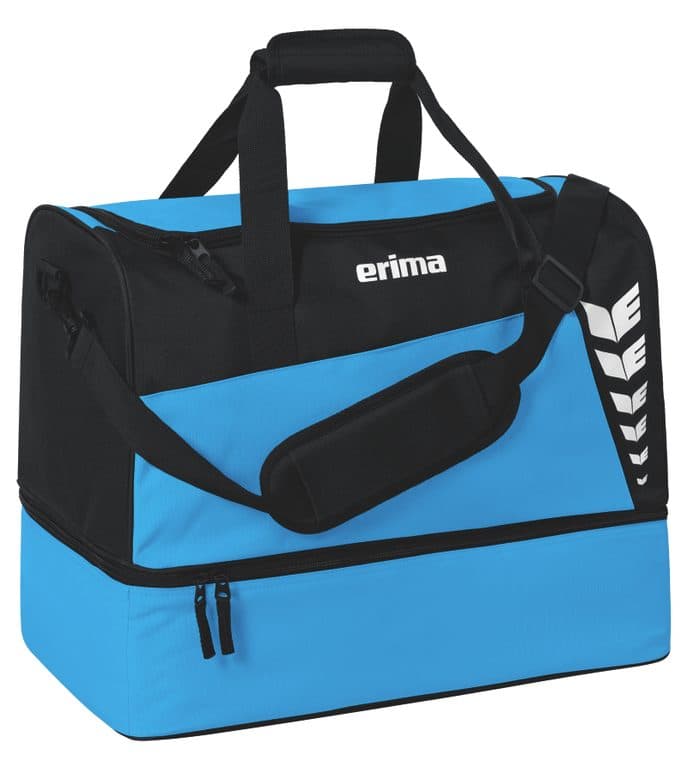 Sac de sport SIX WINGS avec compartiment inférieur coloris curaçao / Noir