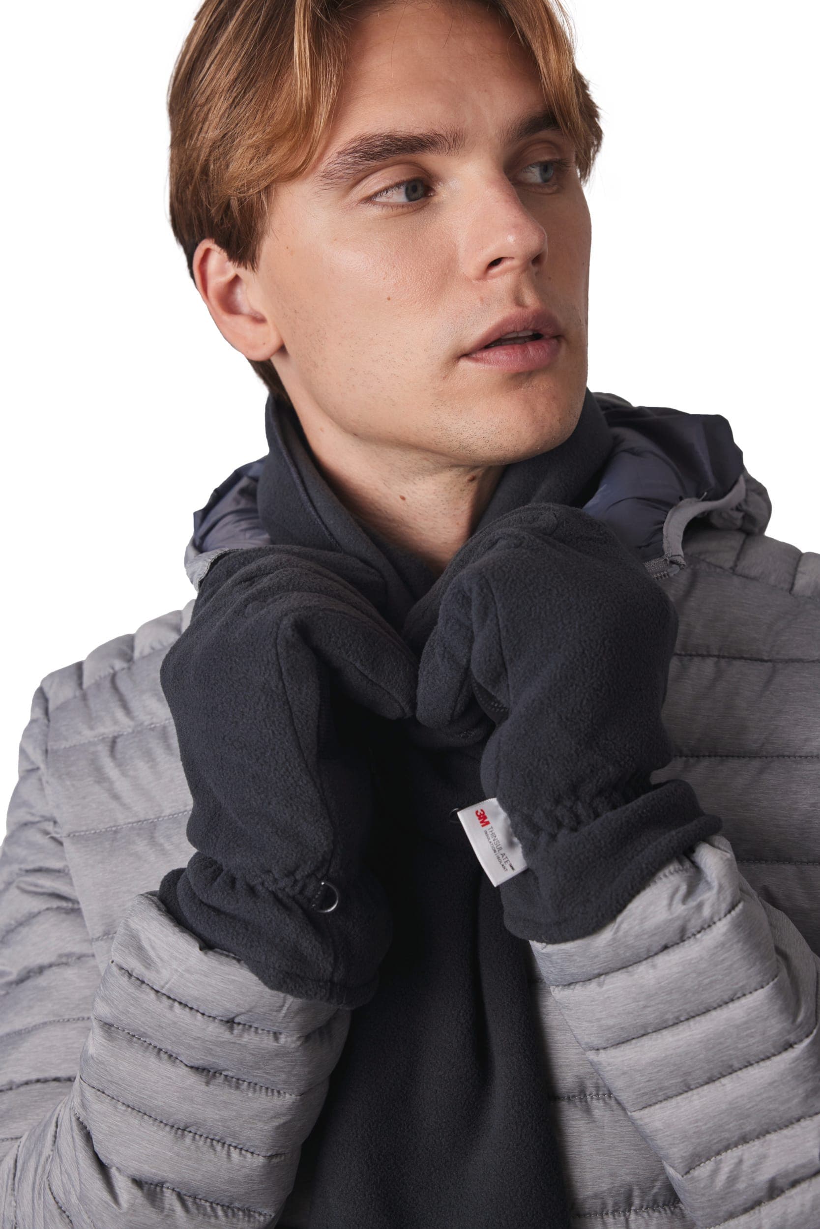 Gants recyclés micropolaire et Thinsulate™ en situation