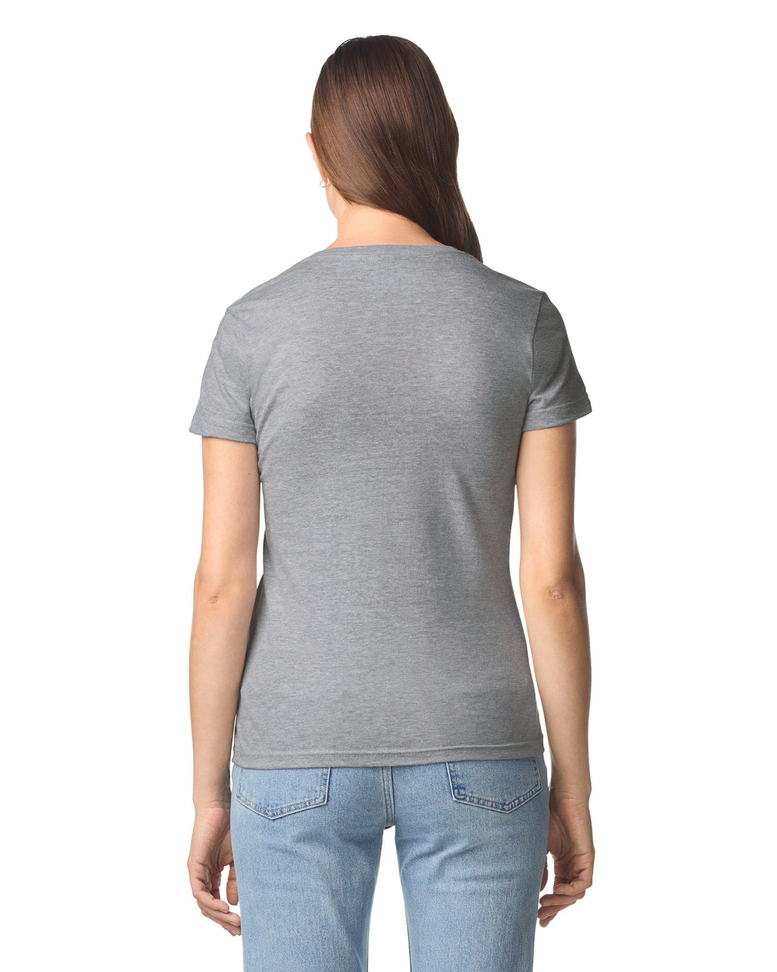 T-shirt femme col v Softstyle en situation
