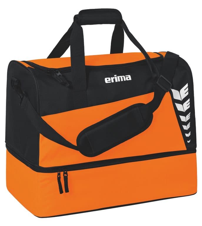Sac de sport SIX WINGS avec compartiment inférieur coloris Orange / Noir