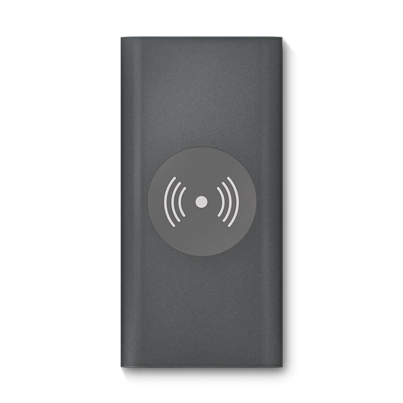 BATTERIE EXTERNE Li-po 8000 mAh ET CHARGEUR PAR INDUCTION 15W en situation