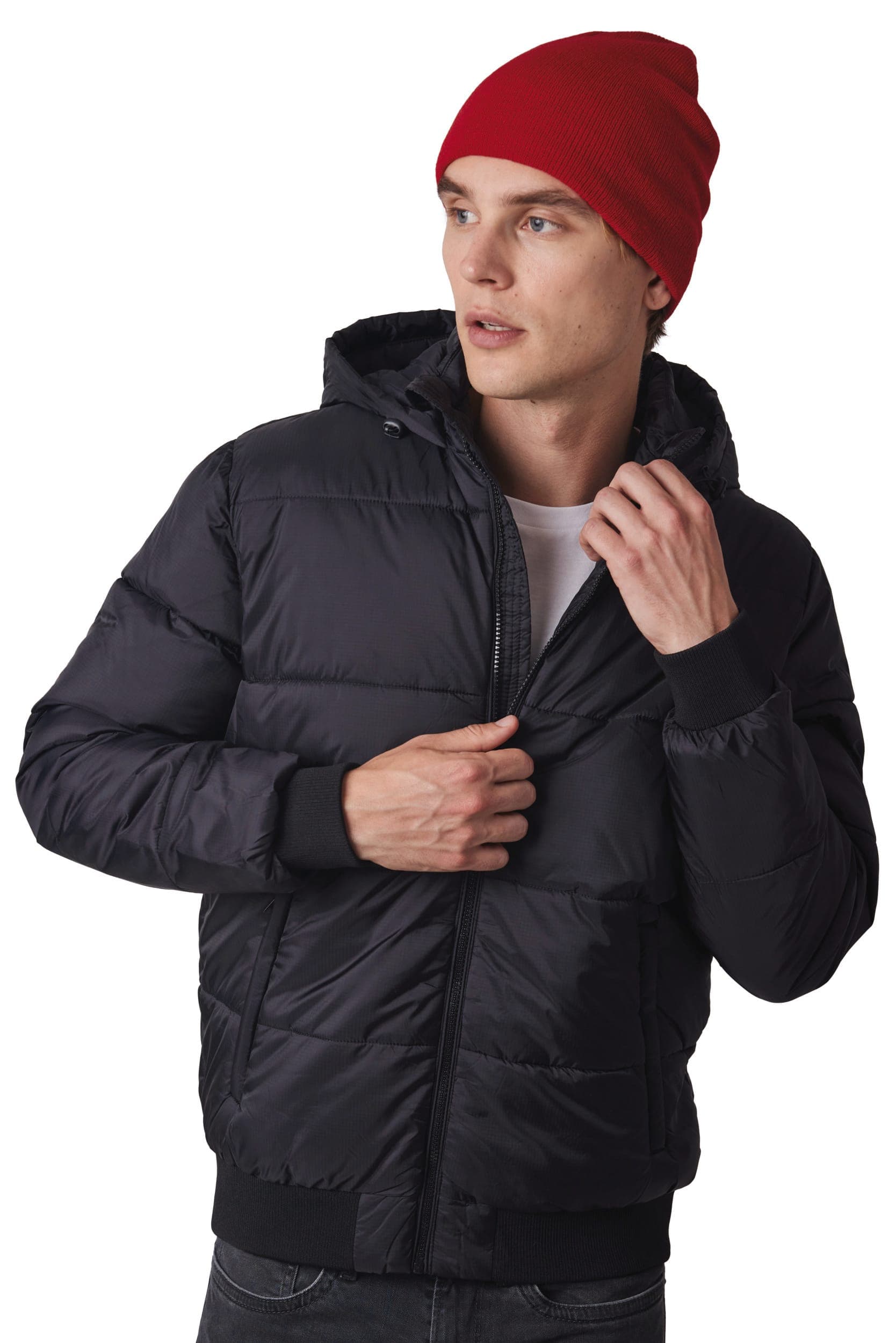 Bonnet doublure polaire en situation