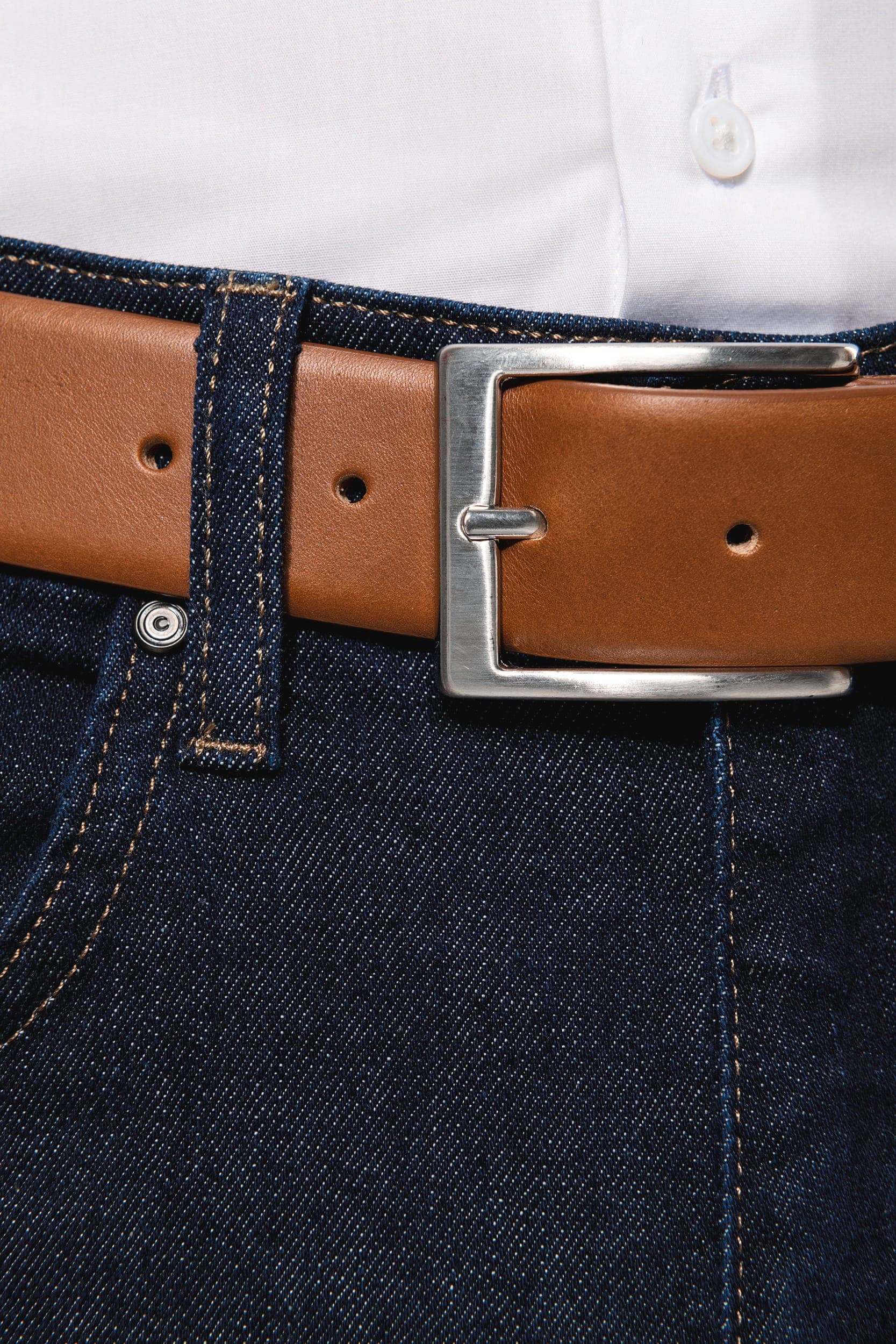 Ceinture cuir homme en situation
