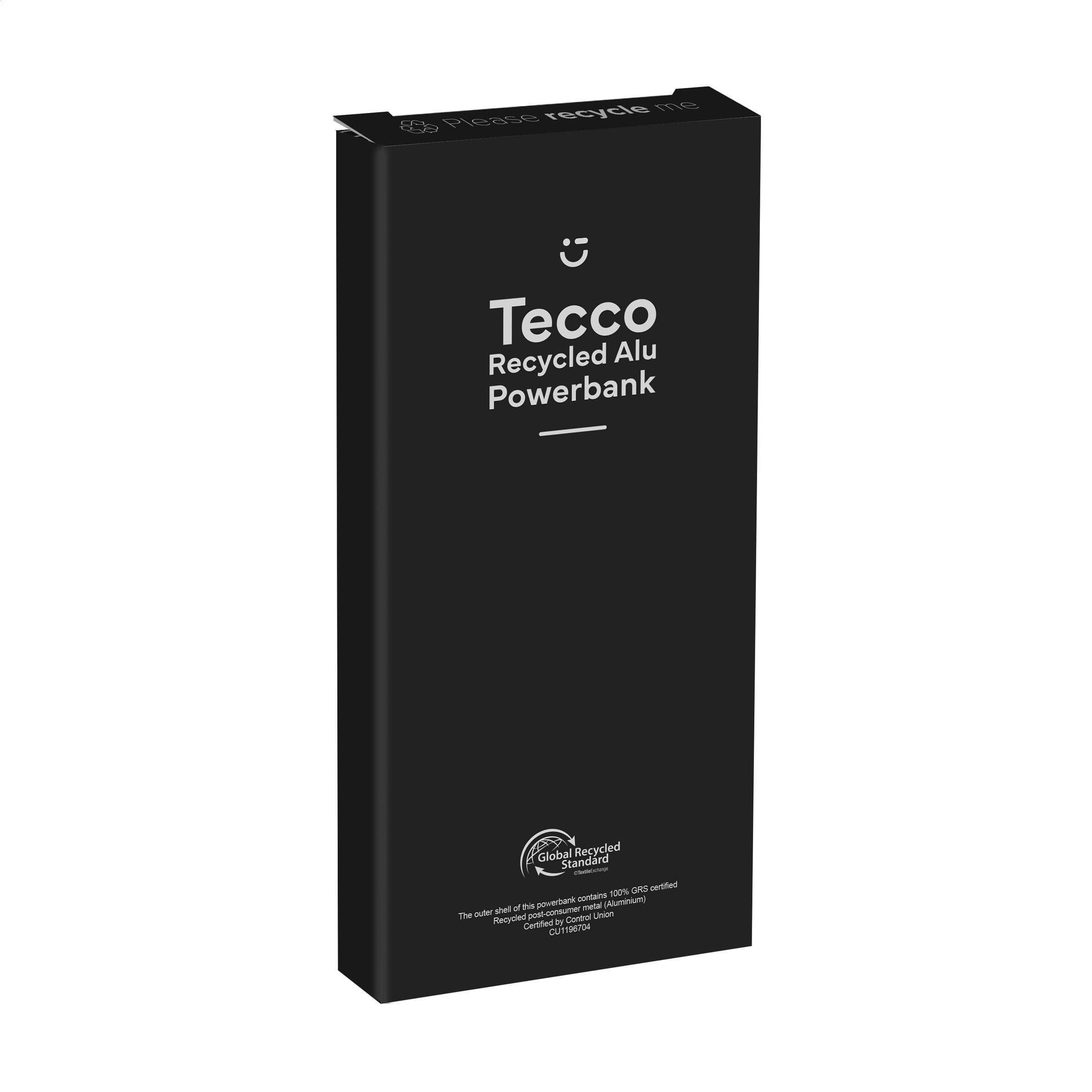 Chargeur externe Tecco GRS aluminium recyclé 5000 en situation