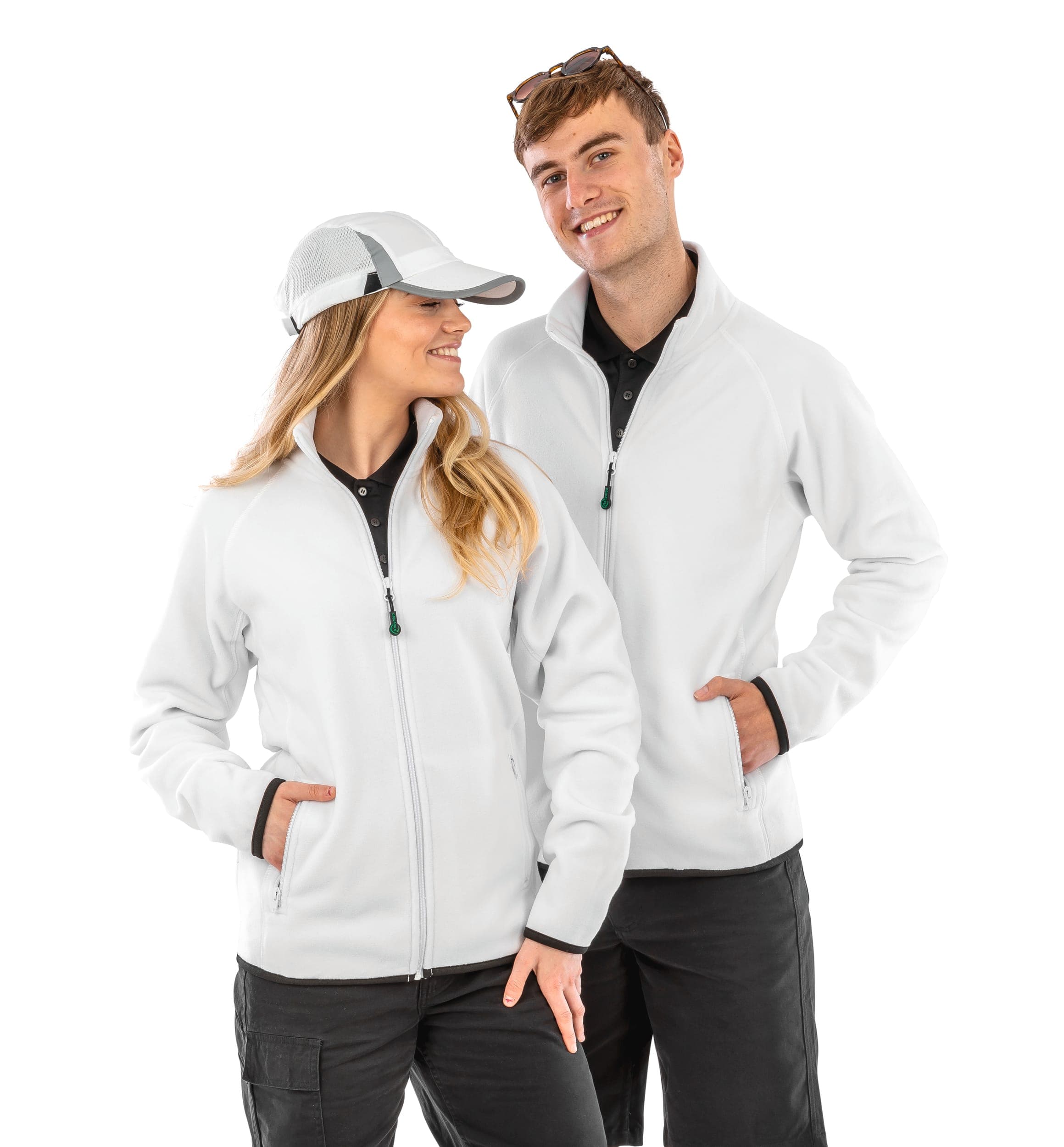 Veste polarthermique en polaire recyclée en situation