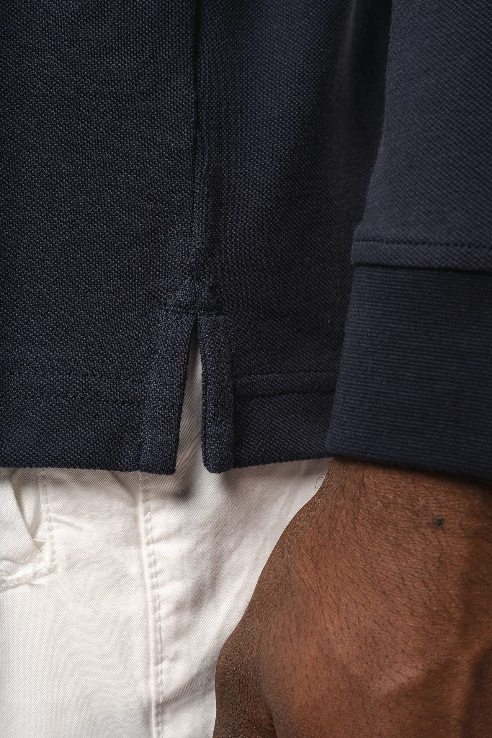 Polo piqué manches longues Bio180 homme en situation