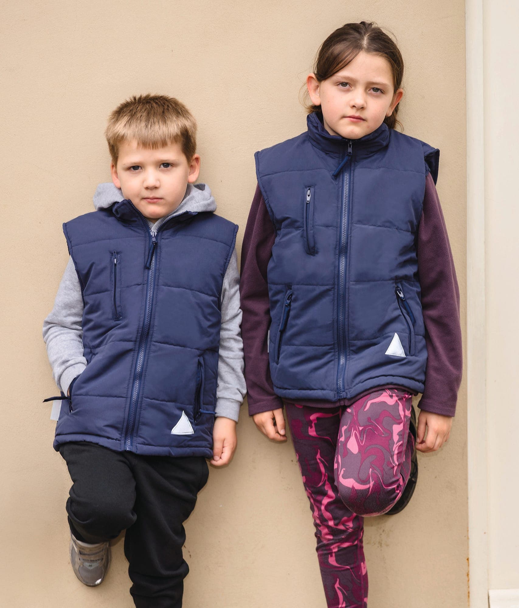 Bodywarmer doublé enfant en situation