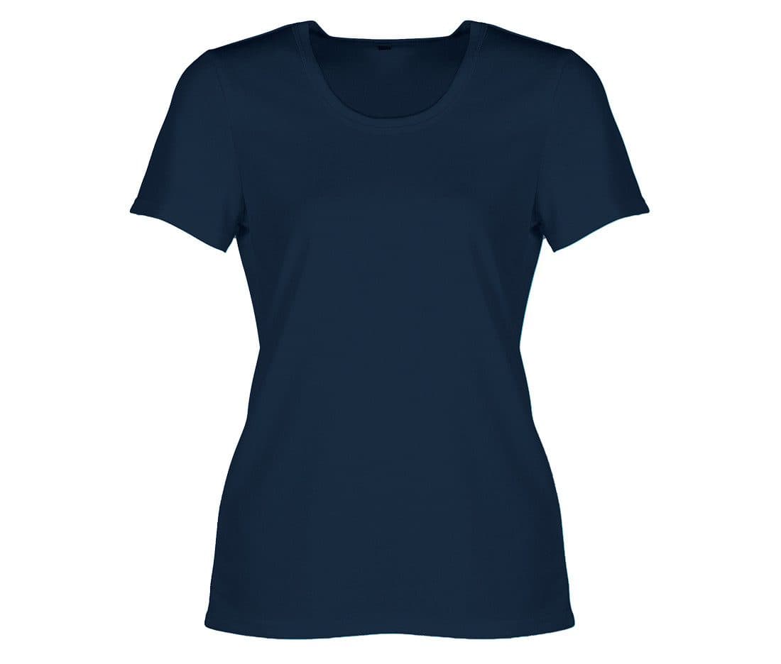 LADIES' NO LABEL SPORT TEE-SHIRT coloris Marine